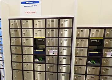 貴重品ロッカーイメージ